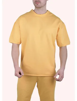 Zdjęcie produktu dla Herren T-Shirt Oversize Sommer Shirt Megaman Long-Tee Basic Shirt Premium TS5011 M Gelb