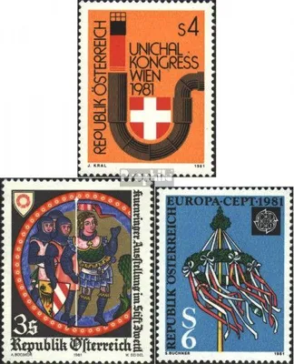 Produktbild von Briefmarken Österreich 1981 Mi 1669,1670,1671 (kompl.Ausg.) postfrisch Sondermarken