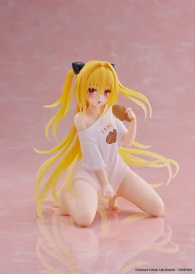 Produktbild von To Love-Ru Darkness PVC-Statue für den Desktop, niedliche Figur, Golden Darkness, Roomwear, Version 13 cm