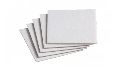 Produktbild von Filz-Zuschnitt selbstklebend, 100 x 100 mm, weiß, 5 Stück