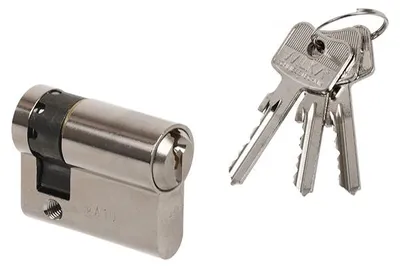 Produktbild von WILKA 1410 00/35 Profilzylinder matt vernickelt, Klasse A, 3 Schlüssel