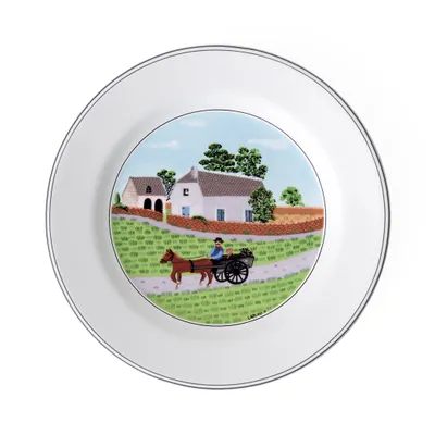 Productafbeelding van Villeroy & Boch Design Naif, ontbijtbord/taartbord, motief "Bauer", 21 cm