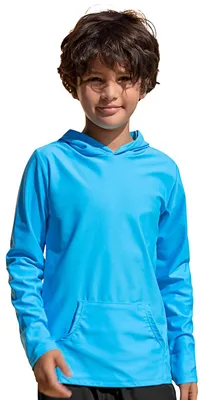 Produktbild von TIZAX Kinder UV Shirt Langarm Jungen Badeshirt Schwimmshirt mit Kapuze Schnelltr
