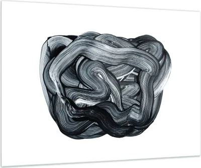 Produktbild von Bilder auf glas - Einteilig - Abstraktion schwarz verschwommen - 100x70cm - Glasbilder - Wandbilder - Bilder - Wanddekoration aus Glas - Glas Bilder - Wandbild auf Glas - GAA100x70-4874