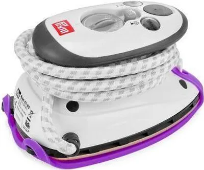 Produktbild von Prym Dampfbügeleisen Mini inkl. BabySnap Reisebügeleisen-Ablage (lila)