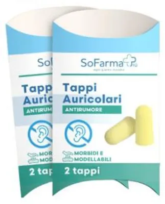 Immagine prodotto di Tappi Auricolari 2 Pezzi Sofarmapiu'