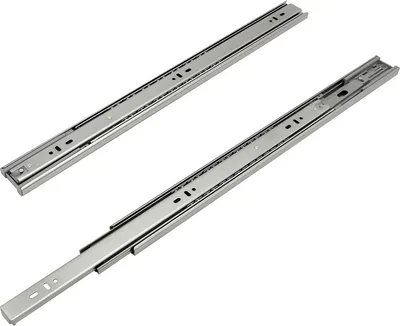 Produktbild von Schubladenschienen Rollenführung Schiene Schubladenauszug Schubladen Kugelführung Selbsteinzug Vollauszug Länge 350mm 1Paar