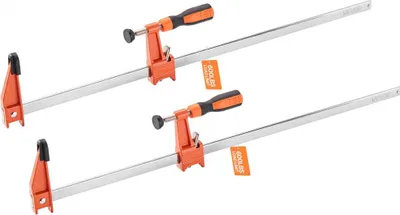 Zdjęcie produktu dla 2 x zaciski F do obróbki drewna z żeliwa 60,96 cm - Zamykane zaciski prętowe do obróbki drewna
