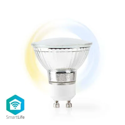 Produktbild von Nedis Wi-Fi Smart LED-Glühbirne GU10 5W 400lm Kalt-/Warmweiß