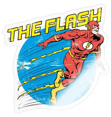 Produktbild von Spreadshirt DC Comics Justice League The Flash Sticker Aufkleber, 10 x 10 cm, Transparent glänzend