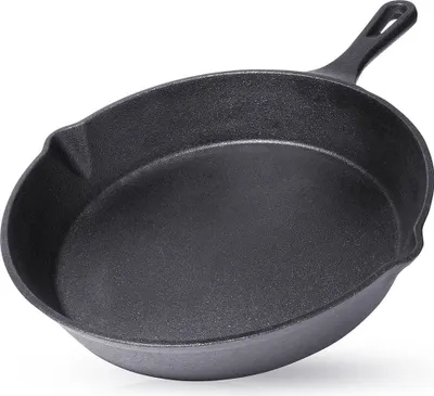 Image de Poêle en fonte 25 cm pour toutes cuisines, fours et feux ouverts