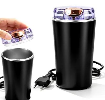Elektrische Kaffeemühle 250 W, Edelstahl, One-Touch-Bedienung