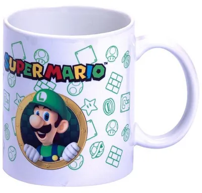 Produktbild von Nintendo Super Mario Bros Luigi Tasse + Geld-Box-Set