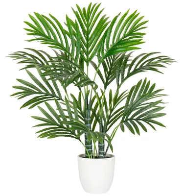 Image de Palmier artificiel, grande décoration tropicale pour le salon, la chambre, le bureau ou la maison (vert, 58 cm)