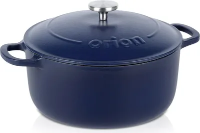 Produktbild von Orion Gusseisentopf Kochtopf Topf mit Deckel aus Gusseisen emailliert LITINA 26 cm 5,2 L