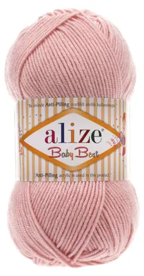 100g Strickgarn ALIZE Baby Best 161 puderrosa Babywolle