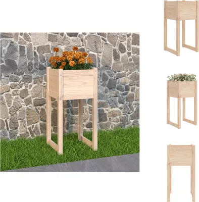 Obrázok produktu pre vidaXL Kvetináč 40x40x81 cm z masívneho borovicového dreva - Kvetináče a sadenice