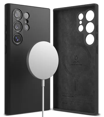 Obrázok produktu pre Ringke Silicone Magnetic - ochranný kryt pre Samsung Galaxy S24 Ultra - Čierny