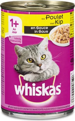 Produktbild von 5 Stück! Katzenfutter Dose Sauce mit Huhn 400 g Whiskas