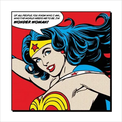 Image de Wonder Woman - ART PRINT - 40x40cm - Affiche Poster