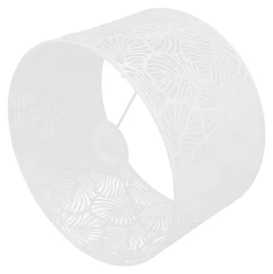 Lampenschirm 25 cm, ausgehöhlt, E14, Weiß