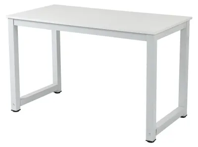 Zdjęcie produktu dla Składane biurko, trwałe materiały, wszechstronne zastosowanie, białe – 120 cm
