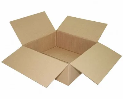 Produktbild von 50x Faltkarton 350x350x130mm 1-wellig braun