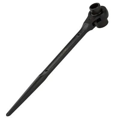 Produktbild von Gerüstbauratsche Ratsche Ratschenschlüssel Gerüstratsche Montageratsche Gerüstknarre Knarre Schwarz 19x24mm