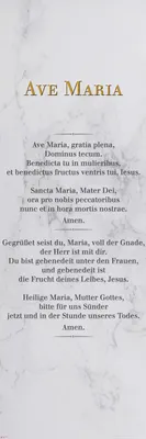 Immagine prodotto di Ave Maria - Bianco marmo - Poster sottile di ispirazione religiosa - Dimensioni 30,5x91,5 cm