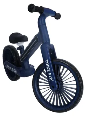 Produktbild von Kinderlaufrad mit LED-Rahmen, 12-Zoll-EVA-Rädern, Marineblau