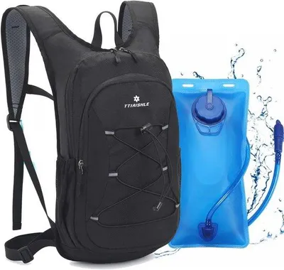 Produktbild von Trinkrucksack mit 2-Liter-Trinkblase für Fahrradfahren, Wandern, Camping und Laufen