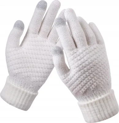 Produktbild von Warme TOUCH-HANDSCHUHE aus Acryl Weiß R02