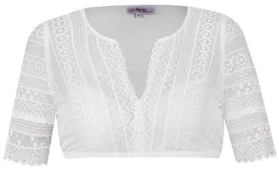 Produktbild von Dirndlbluse Geßlau kurzarm weiß 38