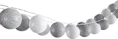 Produktbild von Vicco Lichterkette , 310 cm, Grau/Weiß