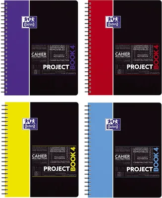 Obrázok produktu pre Oxford 400037432 Študijný blok "PROJECTBOOK" A4+ šachovnicový