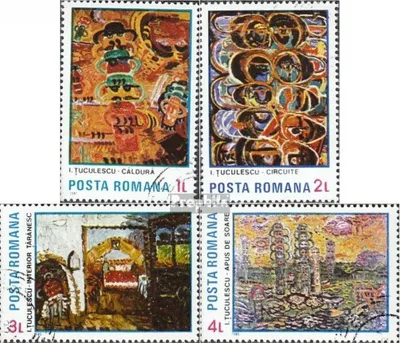 Produktbild von Briefmarken Rumänien 1985 Mi 4155-4158 (kompl.Ausg.) gestempelt Gemälde
