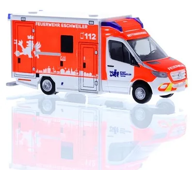 Produktbild von Rietze 76107 - 1/87 GSF RTW ´18 Rettungsdienst FW Eschweiler - Neu