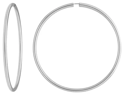 Produktbild von Paar Ohrringe Creolen rund groß XL Ohrschmuck aus 925 Silber 70x3mm