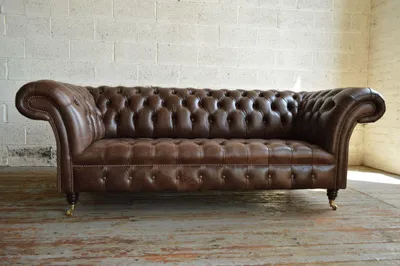 Immagine prodotto di Divano imbottito Chesterfield, set di divani in pelle, divani  modello #134
