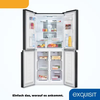 Produktbild von Exquisit Multidoor MD425-150-040C inoxlook-az | No Frost | Nutzinhalt: 421 L | Temperaturregelung | Alarm