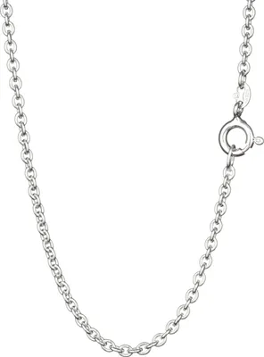 Produktbild von Ankerkette 925 Silber 60cm Halskette rund Damen Collier Breite:1,6mm Silberkette
