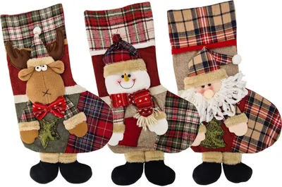 Produktbild von abc HOME | Weihnachtsstrümpfe | 3tlg. Set | 52 cm H