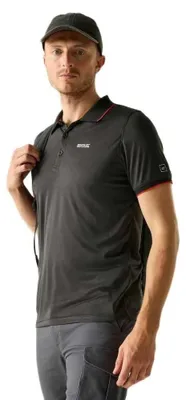 Produktbild von Regatta Remex Ii Kurzarm-poloshirt Schwarz L Mann Schwarz L