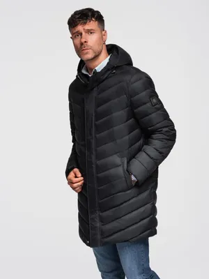 Obrázok produktu pre Ombre Clothing Pánska zimná bunda Inlug čierna M