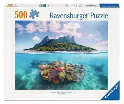 Image de Puzzle Ravensburger Island Waterscape - 500 pièces.