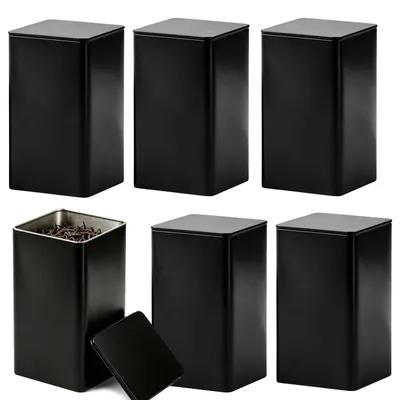 Imagen del producto de Set de dosificadores para té, de 6 piezas, apilables, herméticos, de 85x85 mm, para té a granel