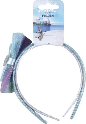 Productafbeelding van Haaraccessoires in de stijl van de film "Frozen", blauw en paars, met strikjes, set van 2