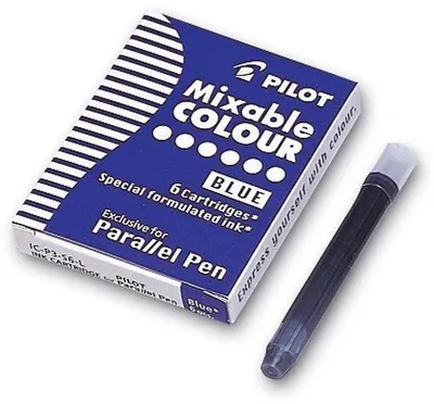 Produktbild von Füllhalterpatrone IC-P für Parallel Pen blau Packung mit 12 Stück