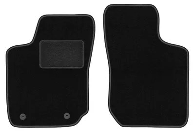 Obrázok produktu pre Predné velúrové koberce pre: Opel Corsa B 1993-2001 (hatchback) – 2 ks, čierne, na mieru – Wielganizator LUX