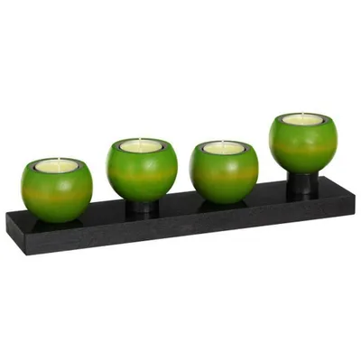 Produktbild von Tischleuchter LUNA Anthrazit Lindgrün BxHxT 32x9x7cm NEU